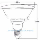 High Bright LED Waterproof Par38 E27 15W 36 Chips 3020 SMD AC 100V-240V LED Lamp Lends thumbnail-5