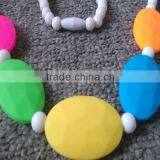 Teething Necklace Chic BPA Free Beaded Necklace,silicone Beaded Necklace,bead Necklace