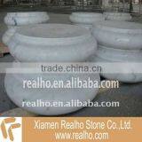 White Stone Column Cap