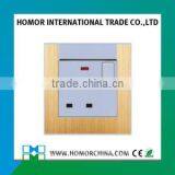 Burshed Aluminum EU Standard Switched Socket thumbnail-5