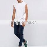 Daijun OEM White Any Avaliable 180g in Plain Custom Organic Cotton Wholesale Fashion Cotton Tank Top thumbnail-4