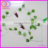 small size green color artificial grape leaf string