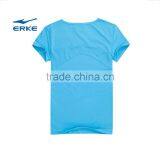 ERKE Womens V-neck Shirt Custom T-shirt Cheap Sports T-shirt Summer T-shirt for Women OEM/wholesale China Manufacture thumbnail-2