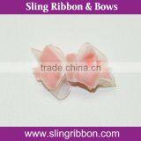 3/8 Inch Pink Velet Ribbon Pet Bow Tie thumbnail-1