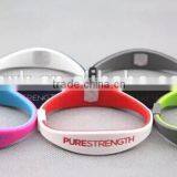Pure Strength Cheap Custom Silicone Rubber Bracelet