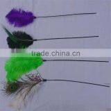 Household Convenient Colored Ostrich Peacock Feather Duster for Sale thumbnail-1