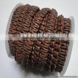 Braided Leather Round Braided Leather Cord thumbnail-4
