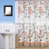 Leaf Design Printed Polyester Shower Curtain thumbnail-2