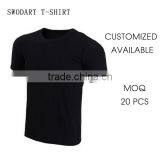 2016 Customized Design Man Black Sports Shirt Wholesale T-shirts Low MOQ t Shirts Sports Shirt Fashion Style T-shirt thumbnail-1