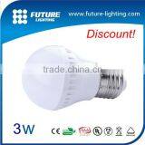 Good and Cheap 3W OEM Led Bulb in Shenzhen 2016 E27 Die-casting Aluminum