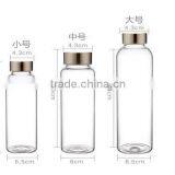 Factory Wholesale Customize Logo Glass Drinking Bottle thumbnail-2