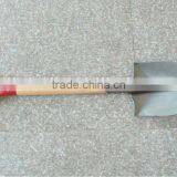 Polished Steel Round Garden Shovel & Spade S503Y thumbnail-1