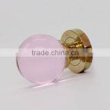 Antique Old Fashion Pink Zinc Alloy Glass Handle Door Knobs thumbnail-5