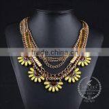High Quality Vintage Rhinestone Chunky Statement Necklace Tin Alloy Fashion Women Pendant Necklace 6390124 thumbnail-3