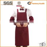 polycotton unisex bartender uniforms apron logo custom made in China