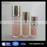 Round Cosmetic Acrylic Bottle, Acrylic Lotion Bottle With Pump