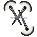 Black Handle Single Fan Powder Brush Make up Brush Wholesale thumbnail-6