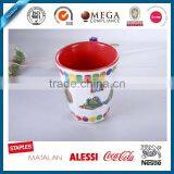 Holiday Christmas Santa Belt Thick Melamine 16 Oz Cups, Different Design Melamine Cup, Unbreakable Kids Melamine Cups thumbnail-1