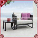 Outdoor Rattan Furniture 2 Seater Garden Sofa thumbnail-1