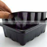 8 Cell Small Black Plastic Seed Tray Insert Trays, Stock MOQ 10000pcs thumbnail-2