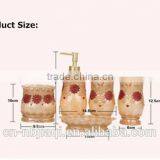 5pcs of Resin Bathroom Accessories Set thumbnail-2