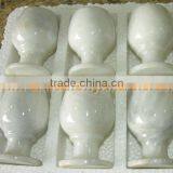 MARBLE WINE GLASSES GOBLETS thumbnail-1