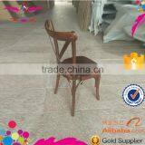 Sale Stackable Wooden Cross Back Dinning Chair thumbnail-2