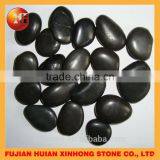 Polished Black River Stone Pebble thumbnail-1