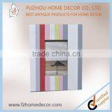 Terse Style Wooden Painting Photo Frame With Color Stripe for Decoration or Gift thumbnail-2