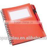 Plastic Covered Notebook With 70 Striped Sheets Ballpoint Pen thumbnail-5