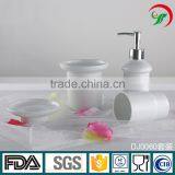 Custom Design 4 Pcs Glazed Ceramic Bath Set thumbnail-2