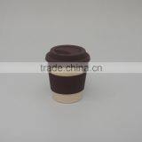 Bamboo Fiber Eco Mugs With Slot Lid &sleeve thumbnail-1