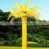 Home Garden Decorative 450cm Height Outdoor Artificial Yellow Flashing LED Solar Lighted up Moringaceae Palm Trees EDS06 1406 thumbnail-2