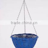 Set of 3 French Countryside Decorative Light Blue Willow Hanging Basket Planters thumbnail-4