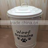 75L Large Vintage Galvanized Metal Trash Can Garbage Bin Waste Bin With Handle thumbnail-5