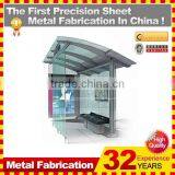 Steel Modern Bus Shelter Prices With Tempered Glass thumbnail-5