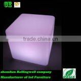 Promotional Colorful Rechargeable LED Modern Furniture /color Changing Plastic Lighting Indoor Decorative Bedroom Cube thumbnail-5