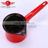 Hot Selling Red Enamel Ceramic Coffee Jug Coffee Pot With Long Handle thumbnail-5