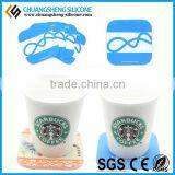 Silicone Anti-hot Cup Mat, Tea Glass Pad, Table Decorate Cup Pad