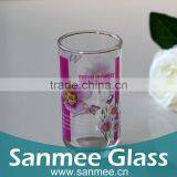 Fresh Flowers Series Purple Round Glass Cups thumbnail-1