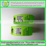 Custom Black One Inch Wide Silicone Bracelet thumbnail-1