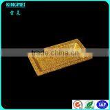 Luxury Round Acrylic Tray Sets Wholesale, Golden Fruit Trays For Wedding thumbnail-4