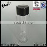 2017 Hot New Producosmetic Packaging Beard Oil Essentialoil Flat Shoulder Cosmetic Toner 250ml Flip Top Cap Clear Plastic Bottle thumbnail-3