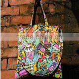 Women Fashion Printing Fabric Hand Bag thumbnail-1