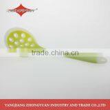 Kitchen Accessory Food Grade Silicone Skimmer Slotted Ladle With Soft 2 Color Handle thumbnail-2