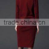 2016 Women Autumn Midi Long Sweater Knitted Wear Wrap Long Sleeve Slim Thin Pullover Skirts thumbnail-5