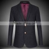 2016 Mens Coat Pant Designs Wedding Suit Slim Cut Wool Business Suit thumbnail-1