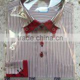 Men Handsome Red Stripe T/C Dress Shirt 2015 thumbnail-1