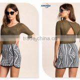 2015 New Fashion Hudson Contrast Mini Skirt for Ladies 51031# thumbnail-1