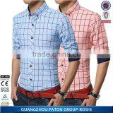 Wholesale New Men Office Cotton Blouse Design Casual Lapel Plaids Shirt for Men thumbnail-4